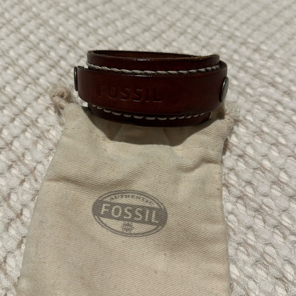 Fossil Leather Bracelet